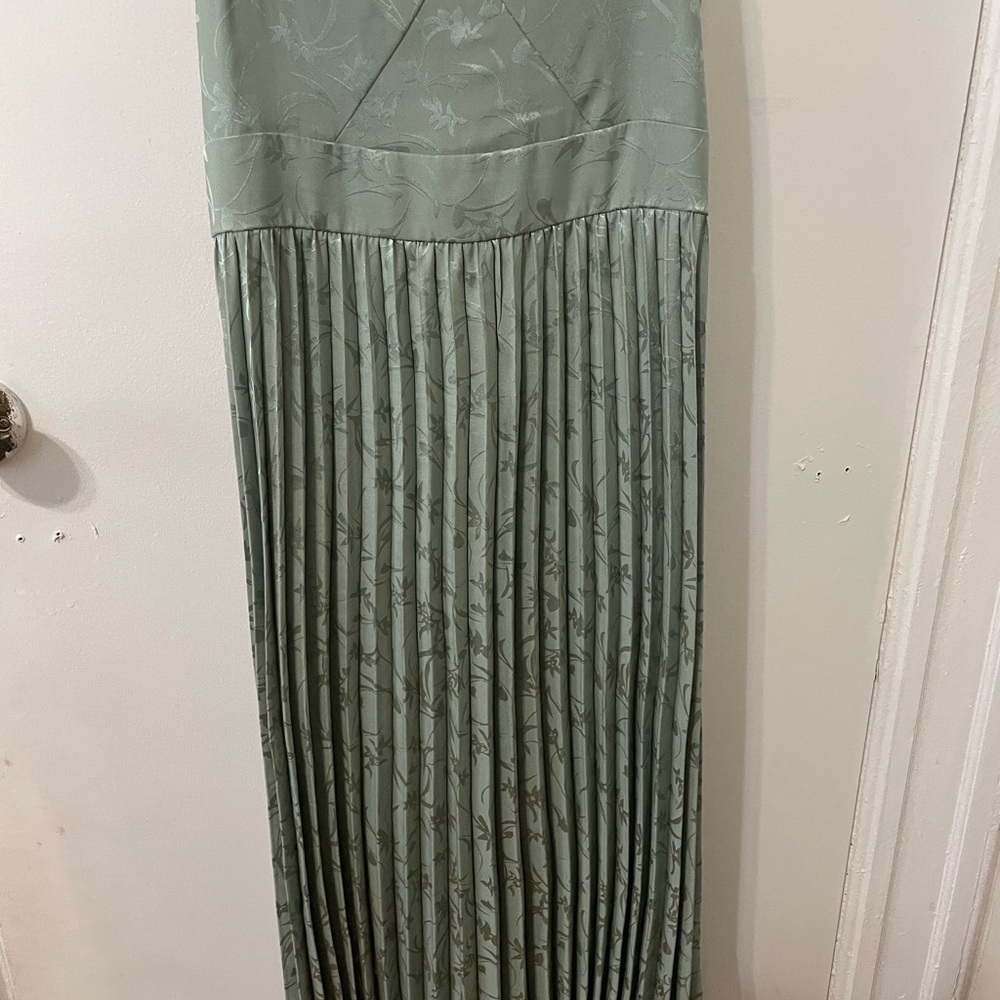 Lulu's Sage Green Floral Pencil Skirt